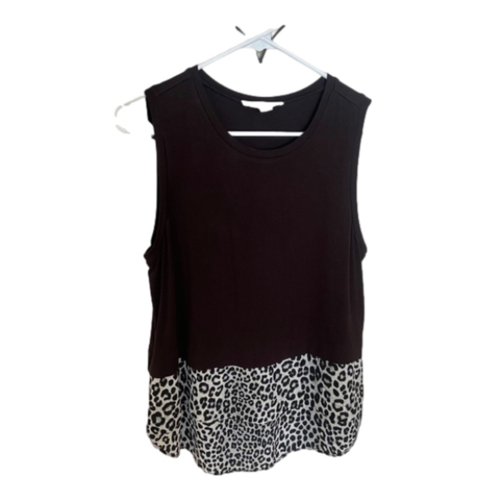 Michael Kors Animal Print Tank Top Women's Small